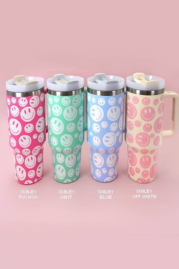 40oz STAINLESS STEEL TUMBLER ALL STYLES | TB40OZ: BOW LT PINK N
