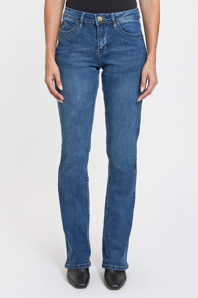Mid Rise Curve WannaBettaButt Bootcut Jeans-WP067075: 08L / 6