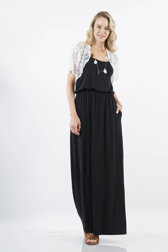 ".._ Lace Sheer Cover-up Cardigan : WHITE-68120 / S