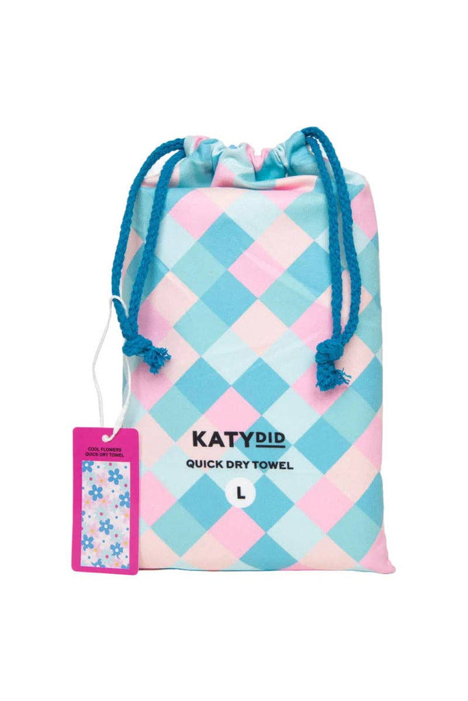 Cool Flowers Quick Dry Beach Towel: Multicolored