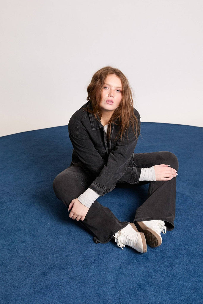 Oversized Boyfriend Denim Jacket-J105076: 1655L /