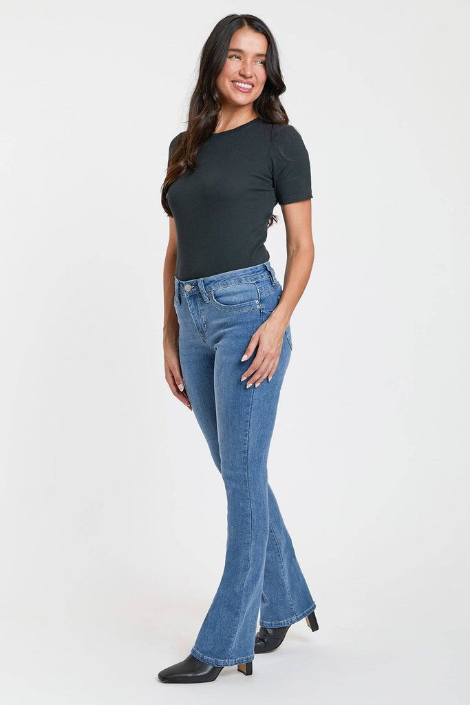 Mid Rise Curve WannaBettaButt Bootcut Jeans-WP067075: 08L / 6