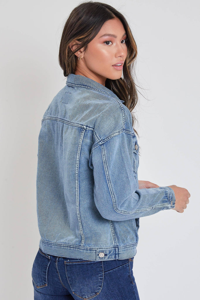 Oversized Boyfriend Denim Jacket-J105076: 1655L /
