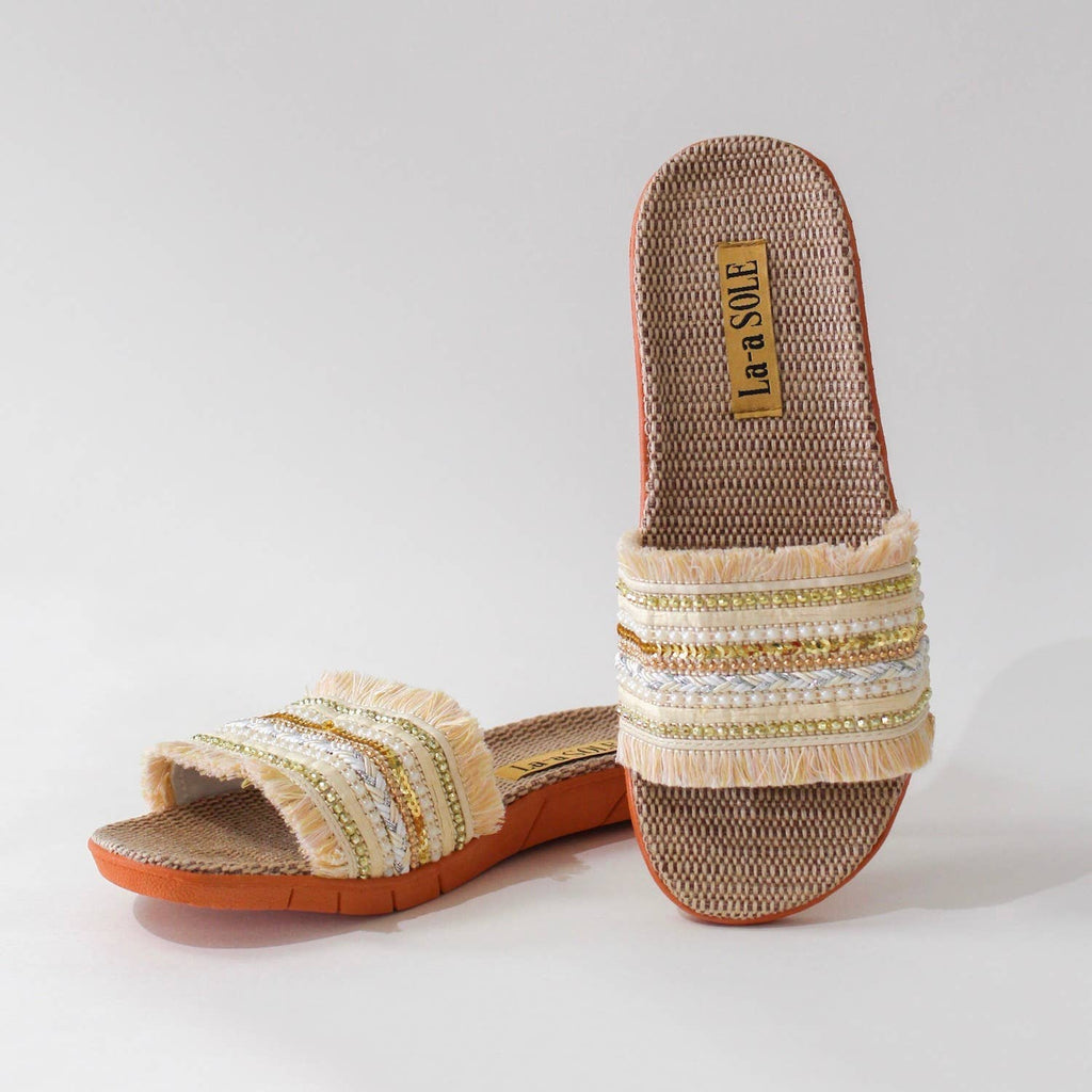 Boho Slides | Cream: Medium
