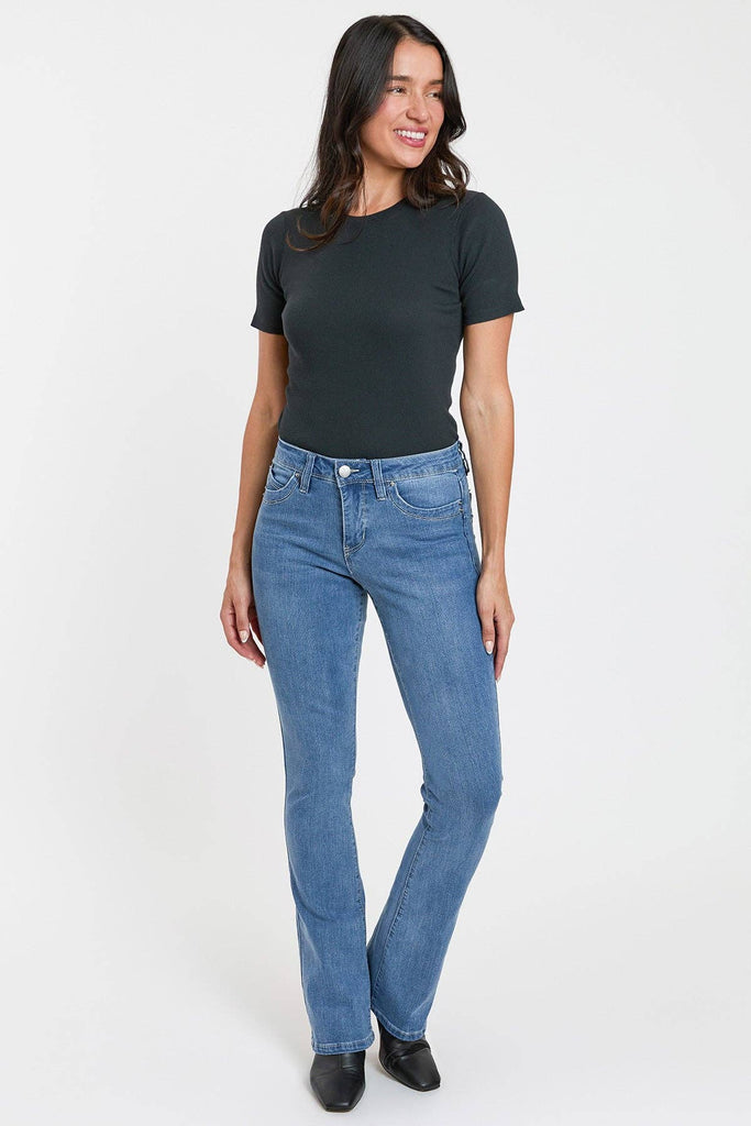 Mid Rise Curve WannaBettaButt Bootcut Jeans-WP067075: 08L / 6