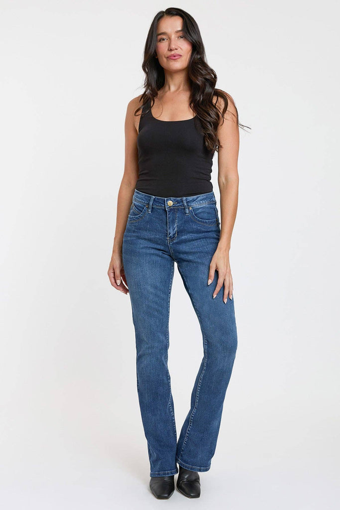 Mid Rise Curve WannaBettaButt Bootcut Jeans-WP067075: 08L / 6