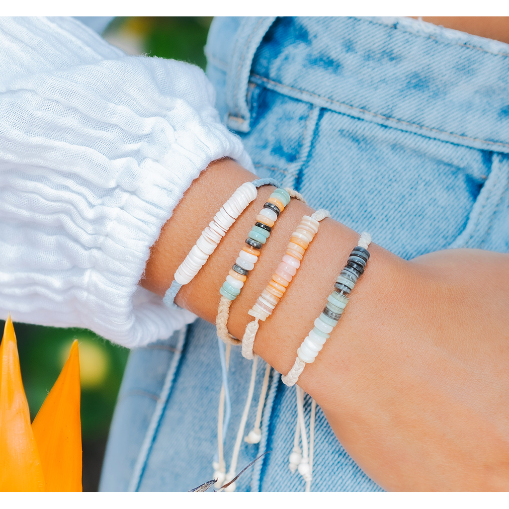 Braided Puka Shell Bracelets (10 pack assorted)