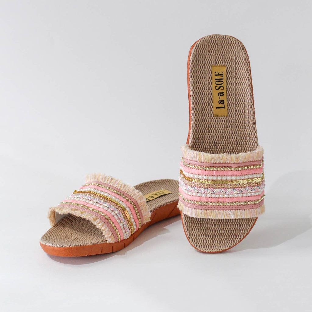Boho Slides | Pink: Small