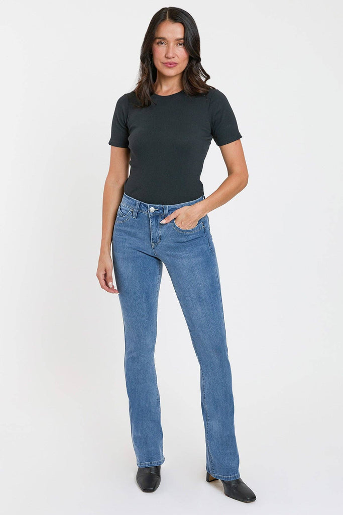 Mid Rise Curve WannaBettaButt Bootcut Jeans-WP067075: 08L / 6