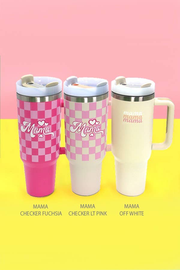 40oz STAINLESS STEEL TUMBLER ALL STYLES | TB40OZ: BOW LT PINK N