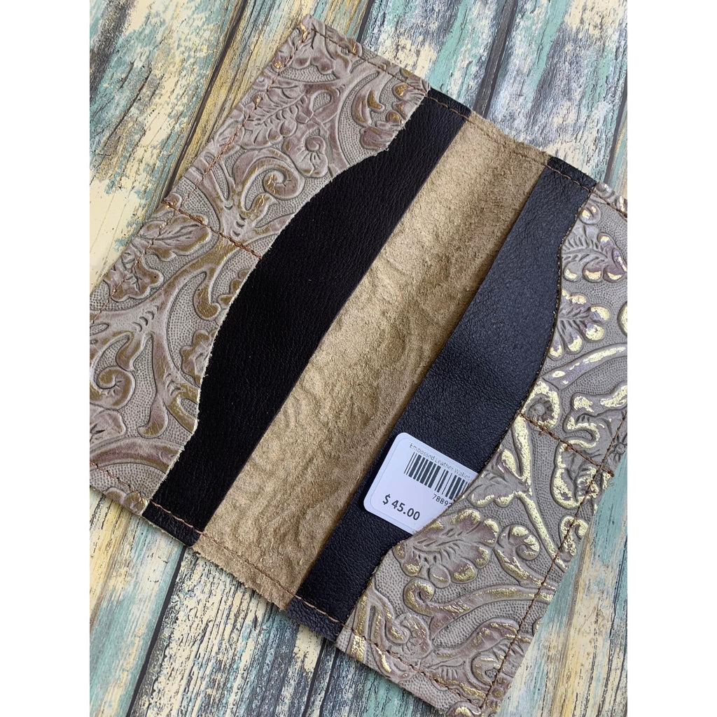 Embossed Leather Wallet in Gilded Cowboy now 20% off