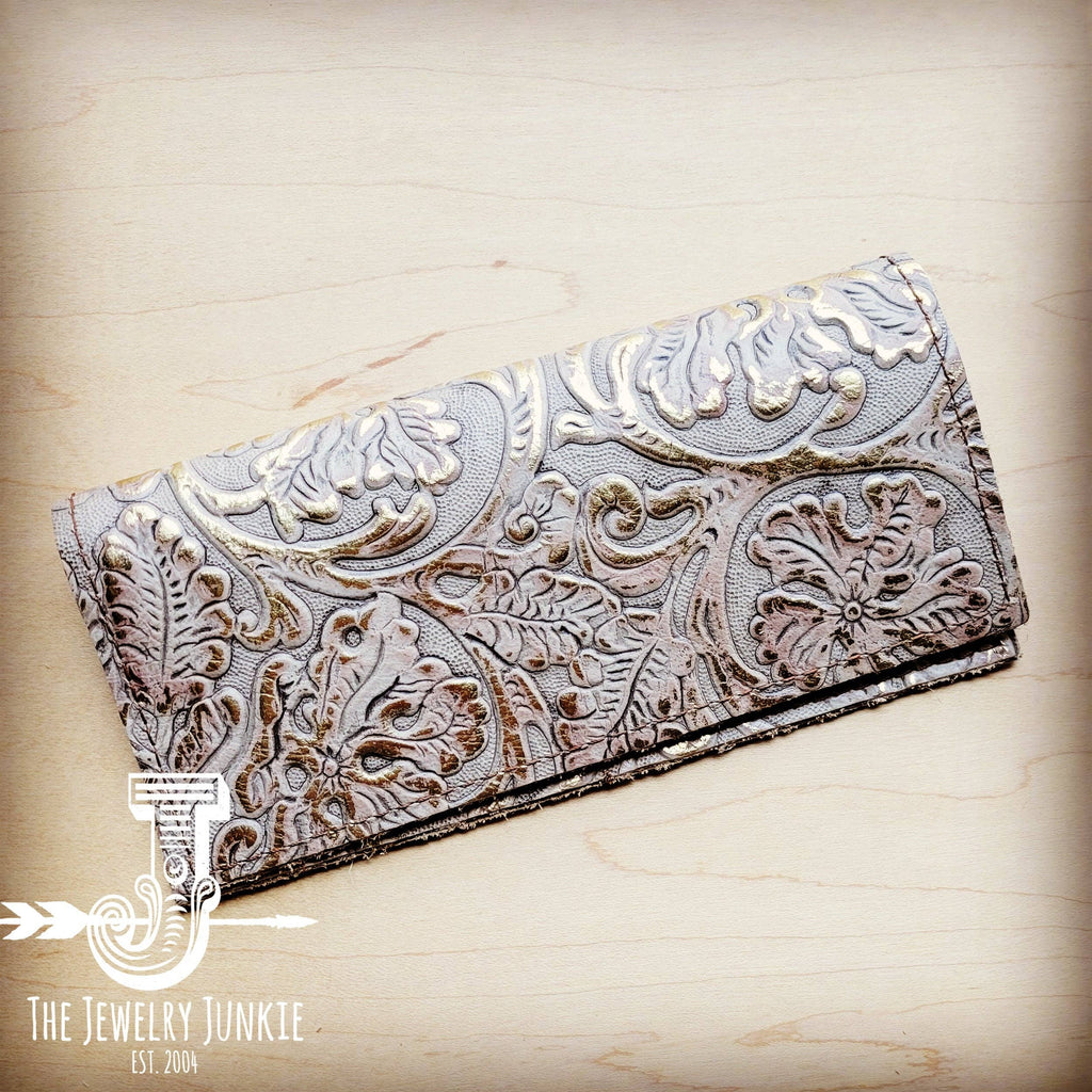 Embossed Leather Wallet in Gilded Cowboy now 20% off